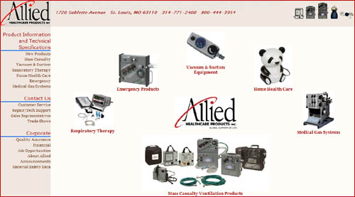 Allied Healthcare Producs Link to Site
